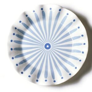 Set of 4 Cailini Coastal Iris Ruffle Salad Plates